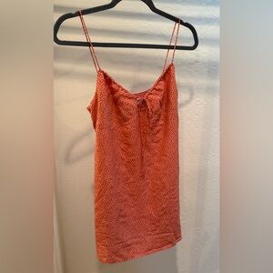 Revolve Orange Polka Dot Dress